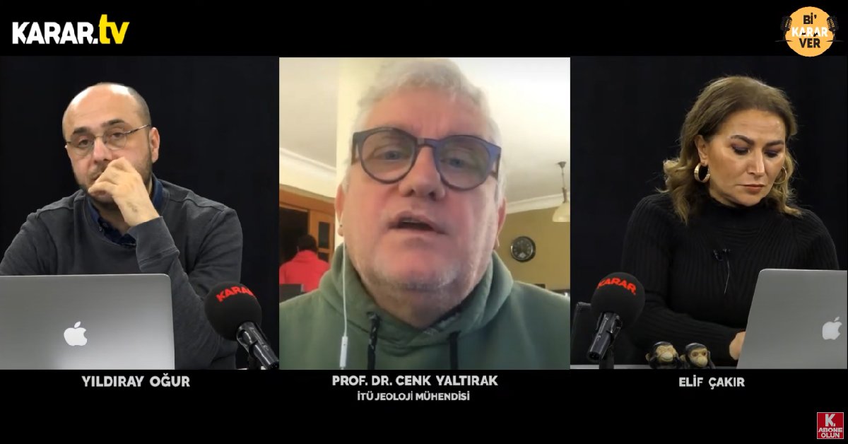 İTÜ Jeoloji Mühendisi Prof. Dr. Cenk Yaltırak: 5-6 yıllık 'deprem yönetmeliğine uygun' binalar yıkıldı