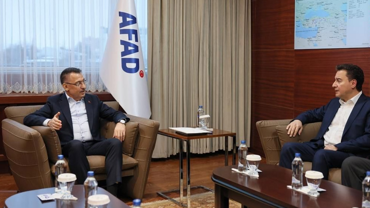 Babacan AFAD'da Fuat Oktay'la görüştü