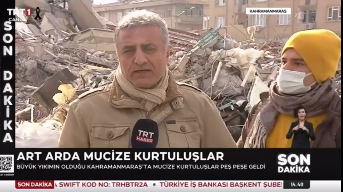 Bir vatandaş '50 saat boyunca yapayalnız bırakıldık' deyince TRT'de yayın kesildi