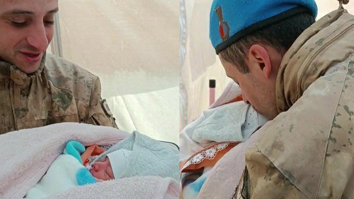 Çadır kentte doğum: Yeni doğan bebeğe 'Umut' adını verdiler