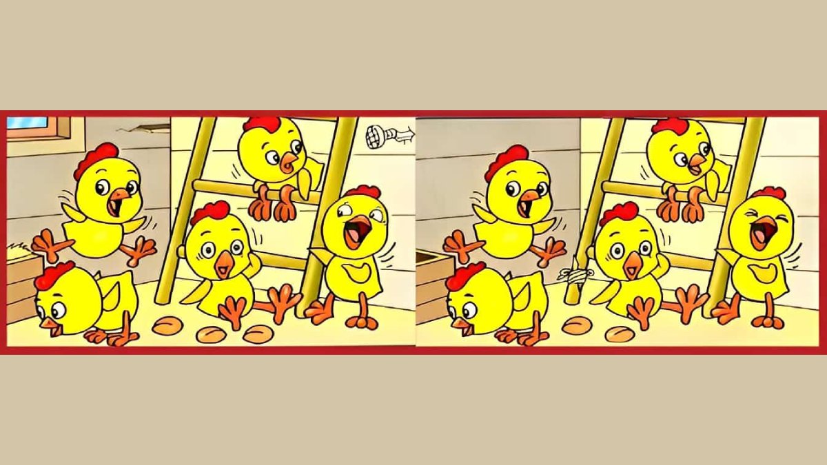 İki resim arasında 7 fark var! Sadece IQ'su 140'ın üstünde olanlar 25 saniyede hepsini bulabiliyor!