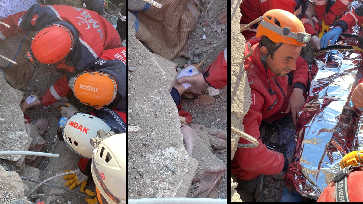 Depremde mucizeler tükenmedi!  222. saatte Melike sağ olarak kurtarıldı