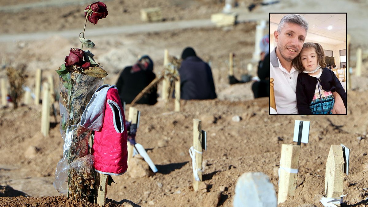 Deprem mezarlığındaki kırmızı mont, babasına sarılarak yaşamını yitiren çocuğa ait çıktı