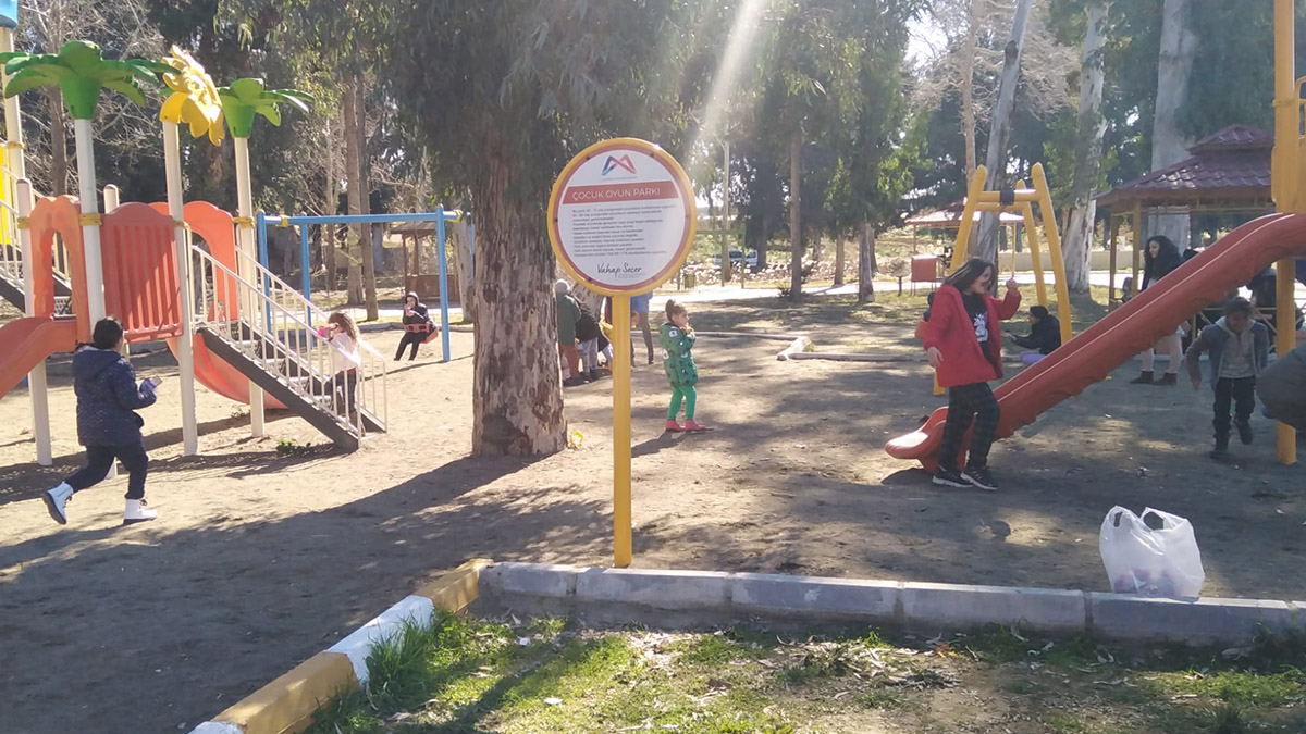 Tarsus Doğa parkı depremzedelere moral alanı oldu