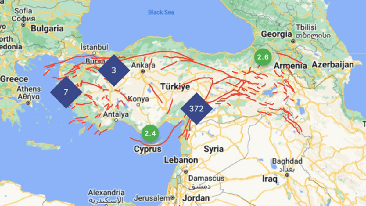 Deprem riski olan il ve ilçeler hangileri? İşte güncellenen MTA deprem diri fay hattı haritası