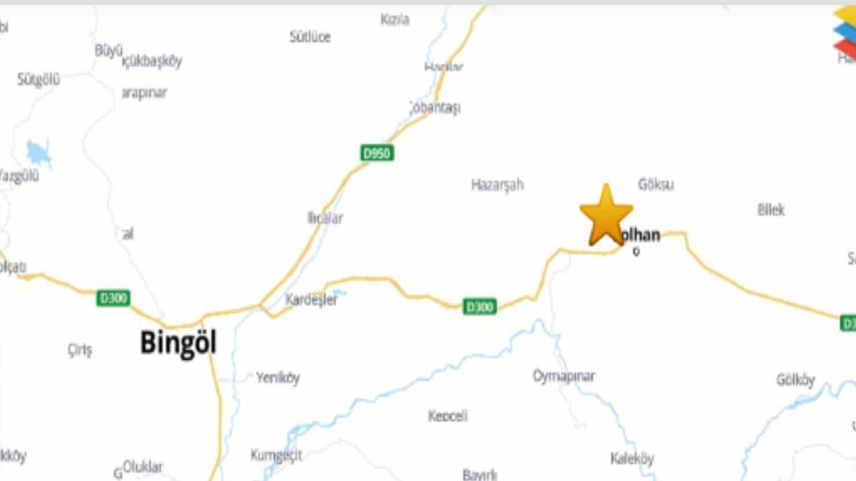 Bingöl’de 4.4 büyüklüğünde deprem
