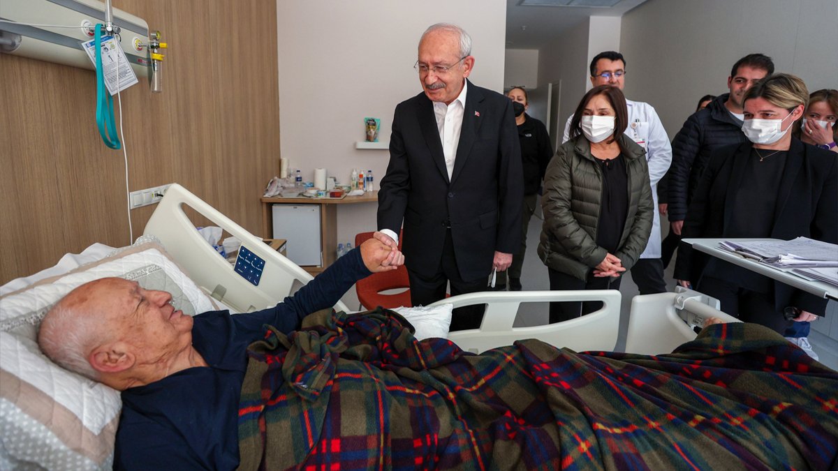 Kılıçdaroğlu'ndan yaralı depremzedelere ziyaret