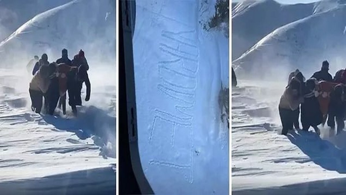 Film gibi bir hayatta kalma mücadelesi... Kara 'Yardım et' yazarak kurtuldular