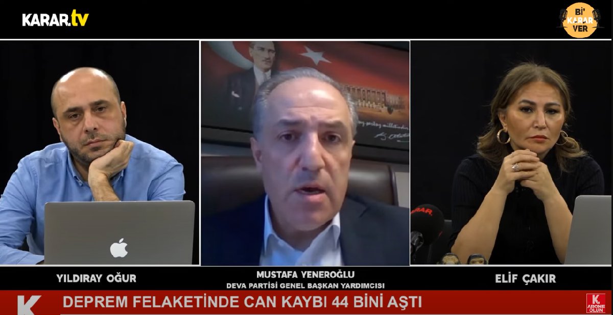 DEVA Partili Mustafa Yeneroğlu: Bahçeli istifa etmiyor insanları tehdit ediyor