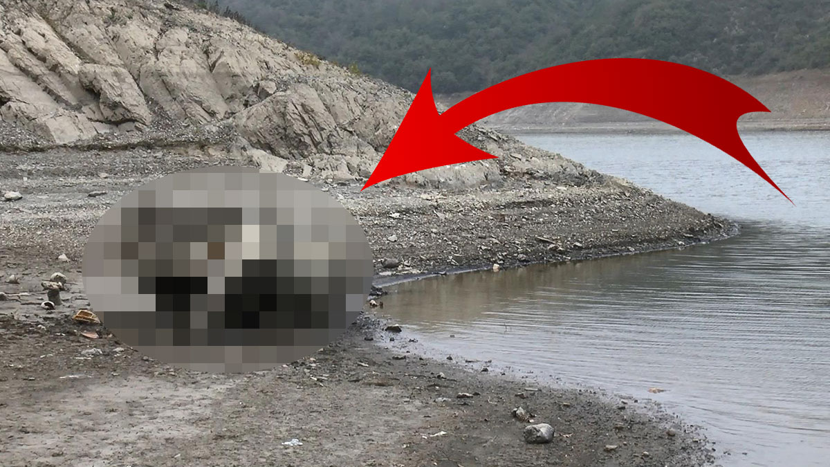 Göle bunu da atmışlar! Barajda sular çekilince ortaya çıktı: Görenler 'Pes' dedi, polis inceleme başlattı