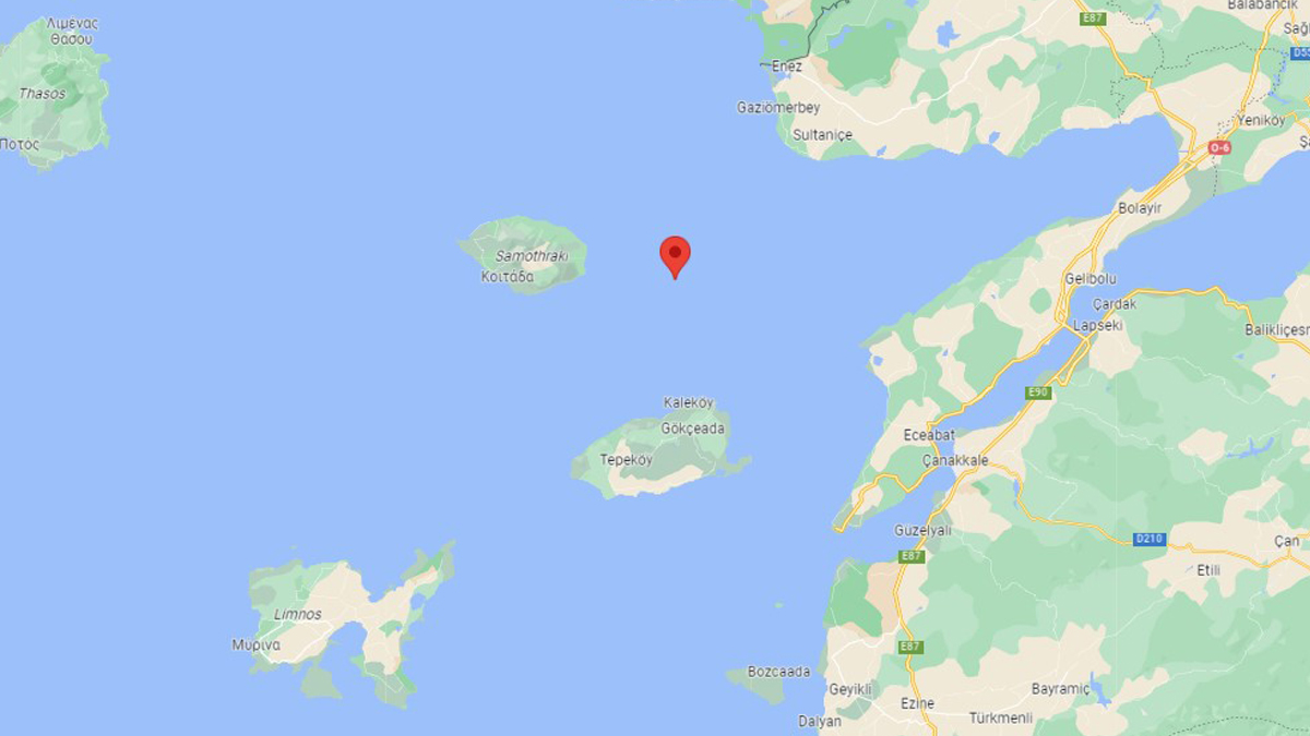 Kandilli duyurdu: Gökçeada'da deprem