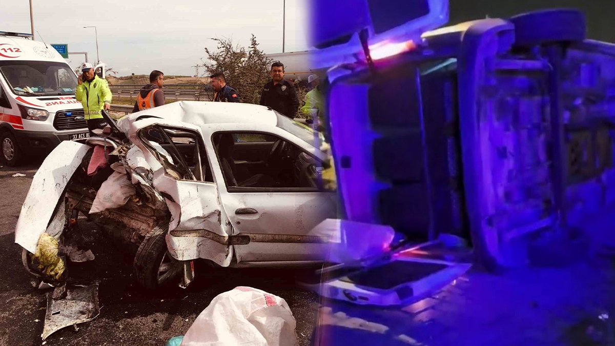 Mersin'de 2 kaza, 18 yaralı