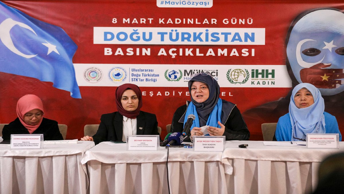 Kadınlar, Dünya Kadınlar Günü’nde Çin’in zulümlerini anlattı