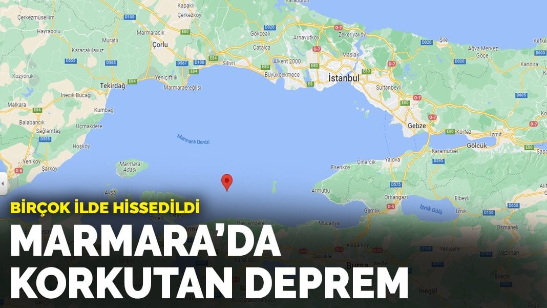 Marmara Da Korkutan Deprem Son Depremler