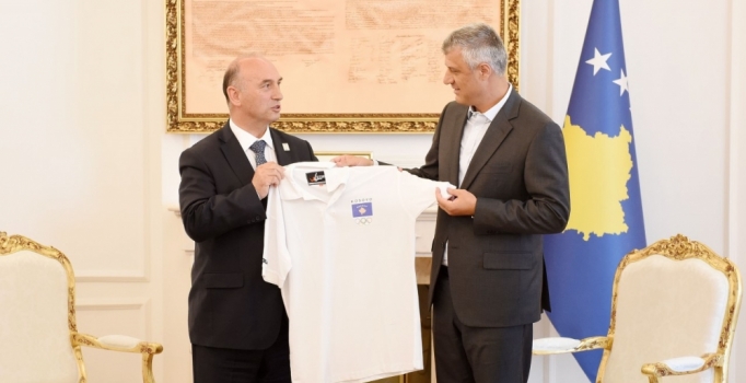 Kosova Cumhurbaşkanı Taçi, ilk kez olimpiyatlara katılacak sporcuları kabul etti