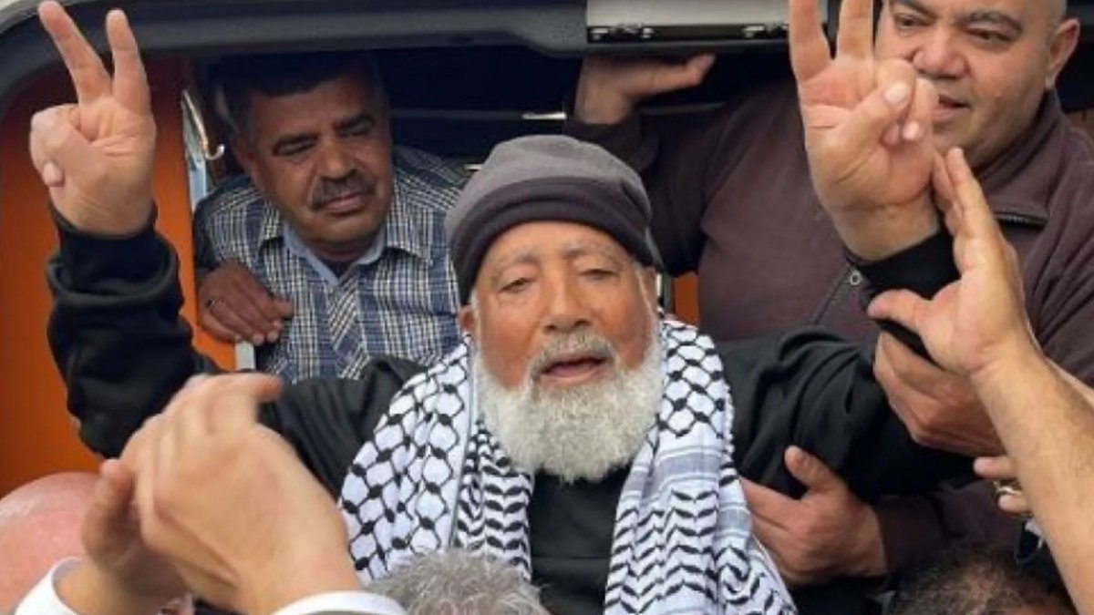 En yaşlı Filistinli artık özgür