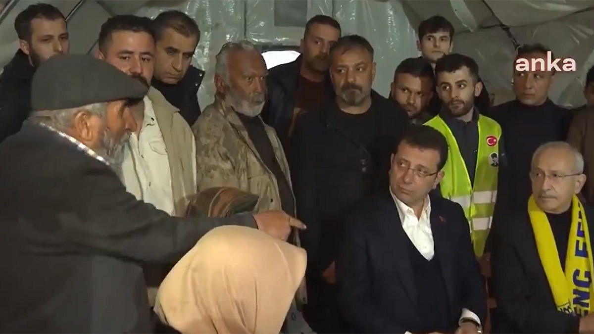 Depremzede Kılıçdaroğlu'na dert yandı: Eğer AK Partiliysen çadırın da var yiyeceğin de