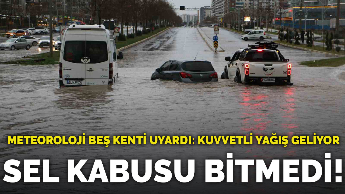 Sel kabusu bitmedi! Meteoroloji beş kenti uyardı: Kuvvetli yağış geliyor, kar ihtimali de var!