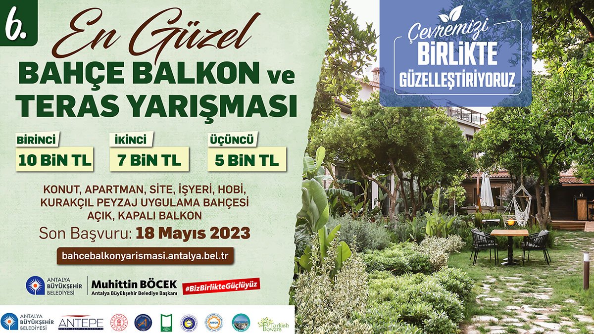 En güzel bahçe, balkon ve teras yarışması başlıyor