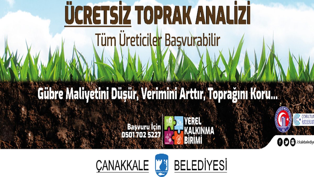 Ücretsiz toprak analizi başvuruları başladı
