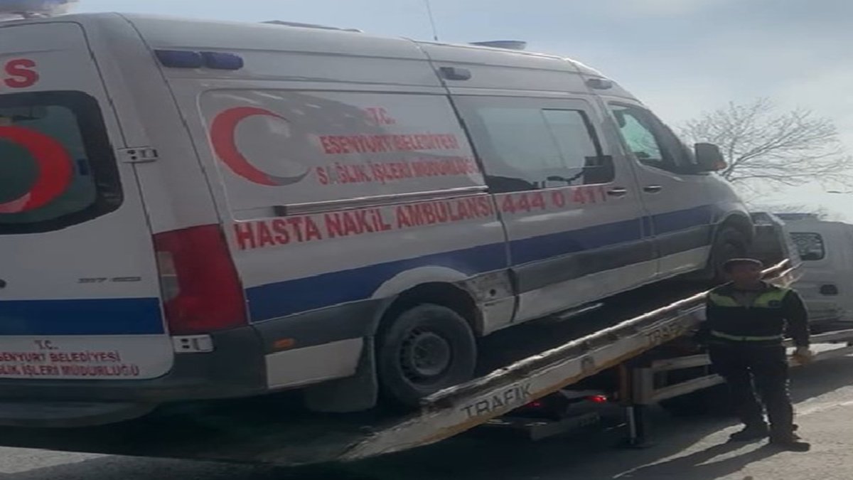 Hasta taşıyan ambulansı haczettiler
