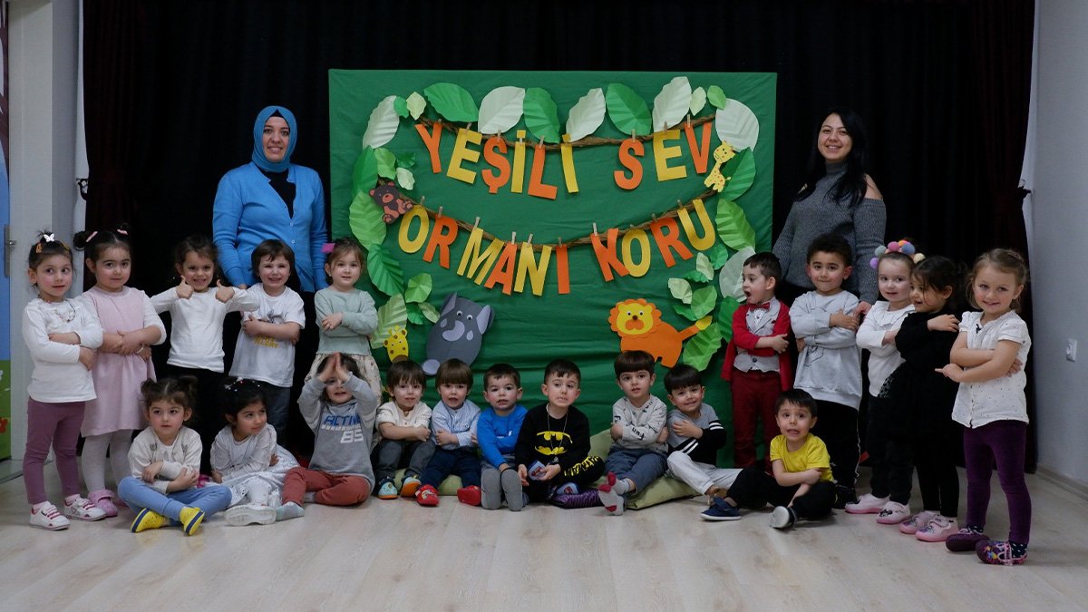 Minik öğrencilere orman sevgisi anlatıldı