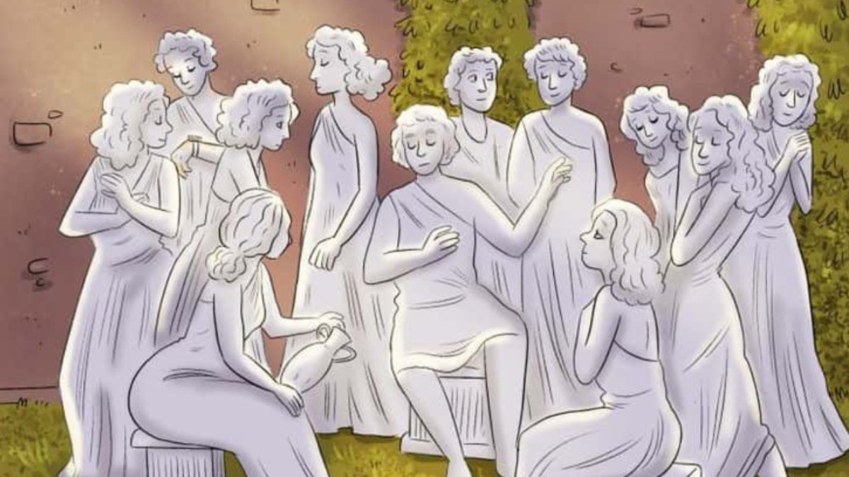 Sadece olağanüstü zekaya sahip kişiler heykellerin arasında saklanan adamı 6 saniyede bulabiliyor! Zekanı test et