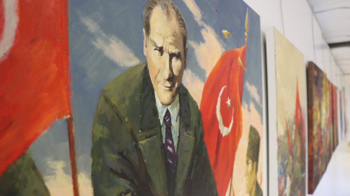 Kırgız sanatçılar" Cumhuriyet"i resmetti