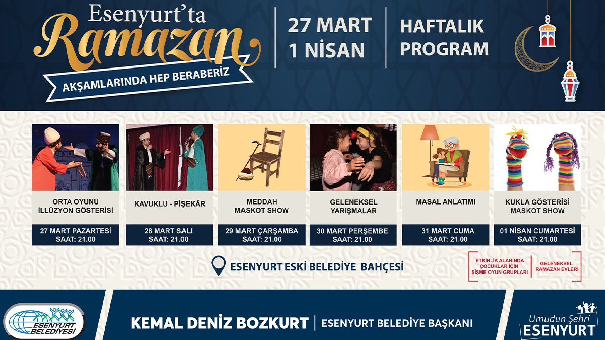 Esenyurt’ta birbirinden renkli Ramazan etkinlikleri