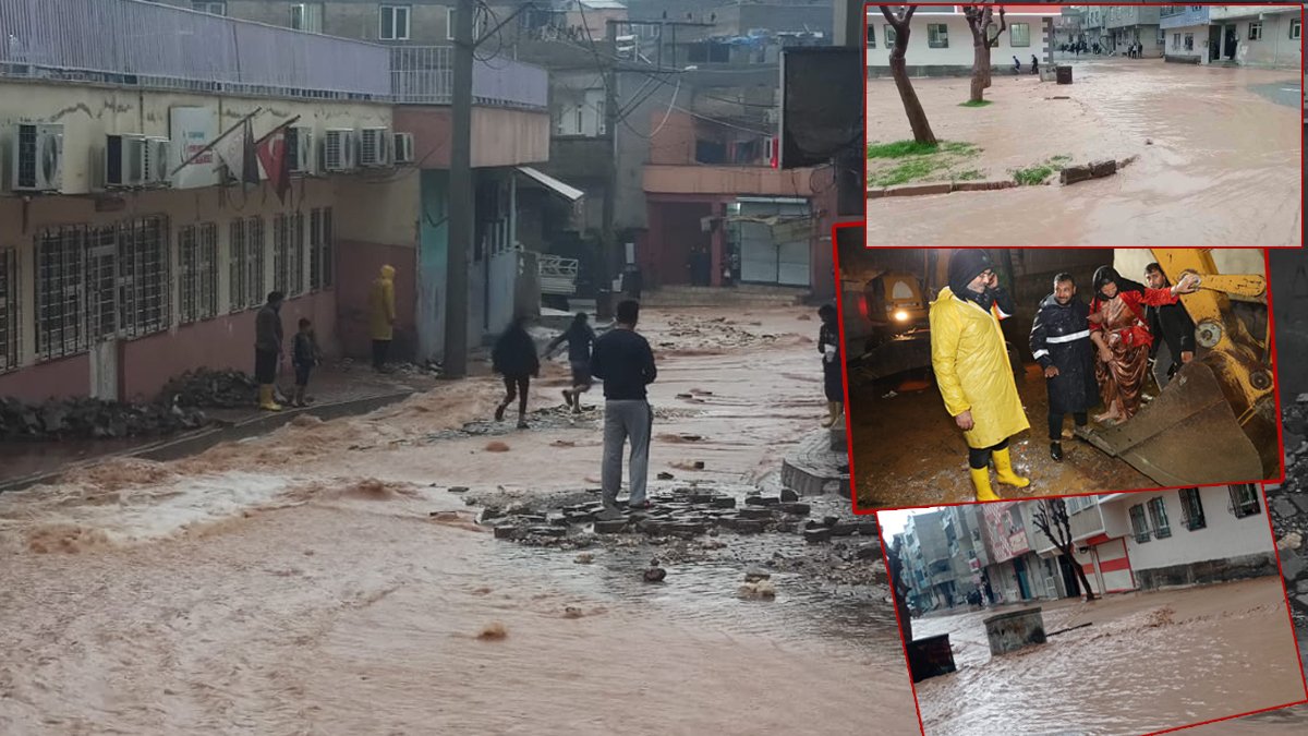 Şanlıurfa yeniden sele teslim: Evler, yollar, sokaklar sular altında