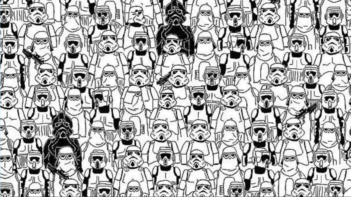 Star Wars askerlerinin arasında gizlenen pandayı bulabilir misin? 11 saniyede bulanların zeka yüksek çıkıyor!
