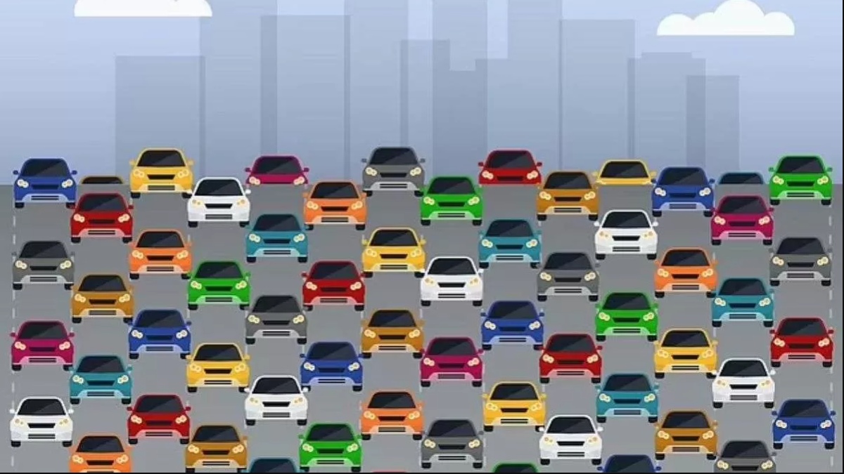 Resimde yan aynası olmayan arabayı bulabilir misin? Sadece üstün zekalı insanlar 9 saniyede bulabiliyor!