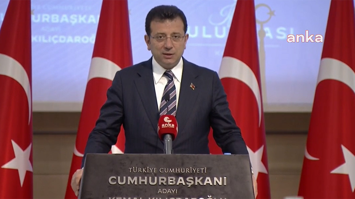 İmamoğlu: Ülkemizi huzura kavuşturacak kişi Kılıçdaroğlu