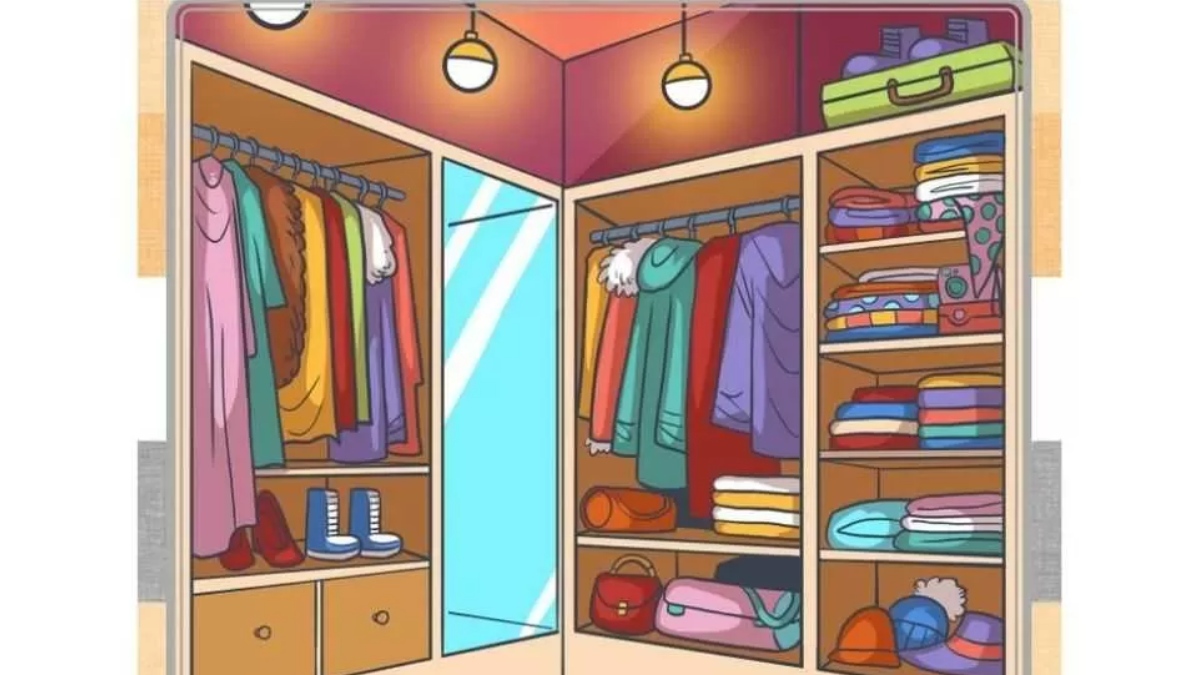 İnsanların %95'i dolabın içindeki gizli kamerayı bulamıyor! Sadece üst düzey zekaya sahip olanlar bulabiliyor!