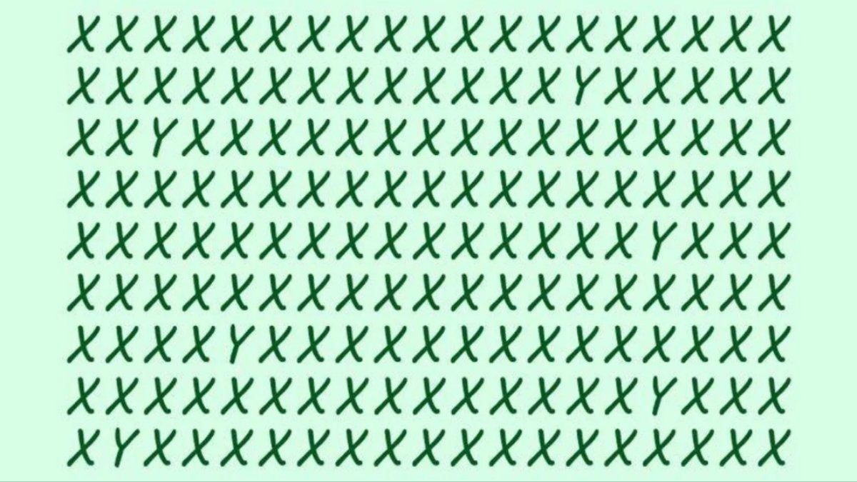 IQ'nuz bu zeka bulmacasını çözecek kadar yüksek mi? Resimdeki 6 gizli Y harfini 10 saniyede bulun!