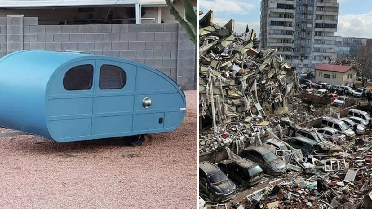 İşte dünyanın en küçük karavanı! İçinde yok yok: Depremden korkanlar kapış kapış alıyor