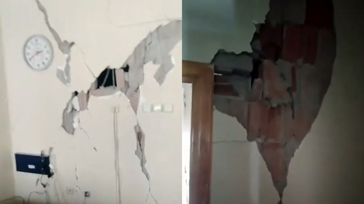 Malatya'da duvarlar yıkılan binaya 'hasarsız' raporu