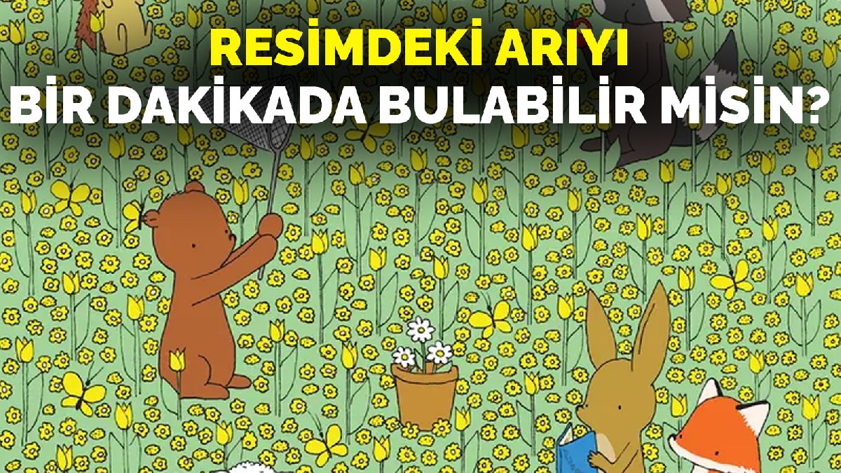 Resimdeki arıyı sadece en dikkatliler bulabiliyor! Bir dakikada bulabilecek misiniz?