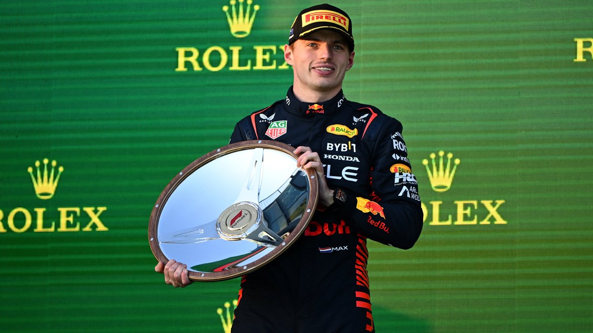 Avustralya Grand Prix'inde zafer Verstappen'in