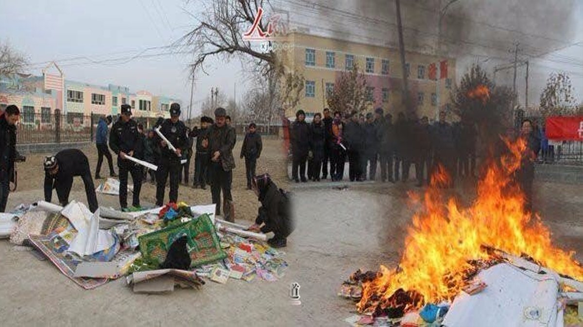 Uygurlar da gündem olan tartışmaya katıldı: Burada seccadelerin toplanıp yakıldığını unutmayalım