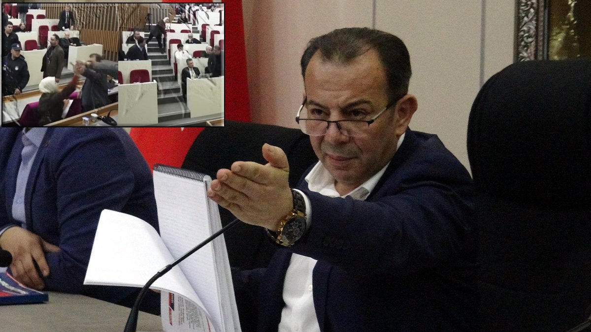 Su şişesi fırlatmıştı: Tanju Özcan Hacer Çınar'ı toplantıdan çıkardı