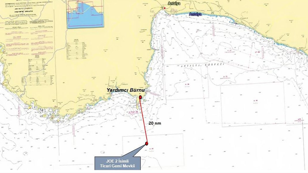 Antalya açıklarında gemi battı: Bir kişi hayatını kaybetti