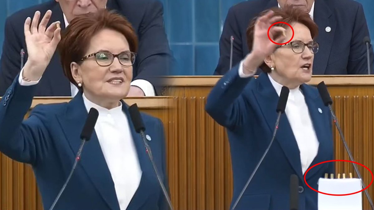 Akşener, kürsüde tek tek gösterip yere fırlattı: Bizi bu kurşun mu sindirecek?
