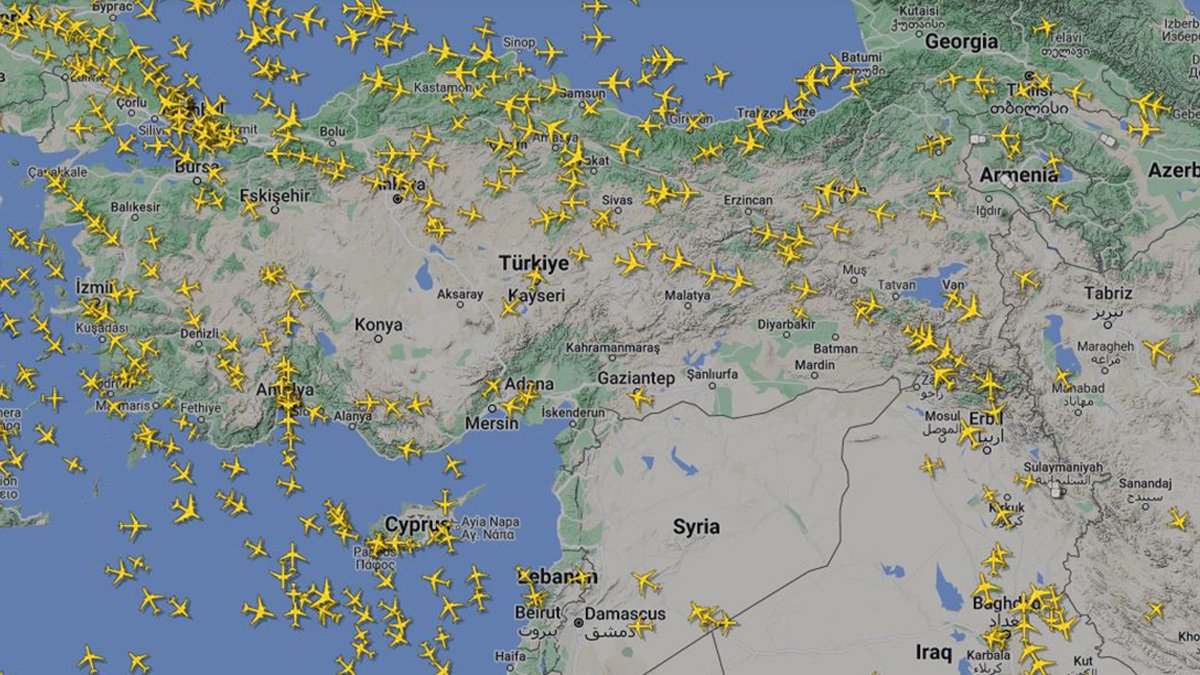 Türkiye hava sahasını kapattı