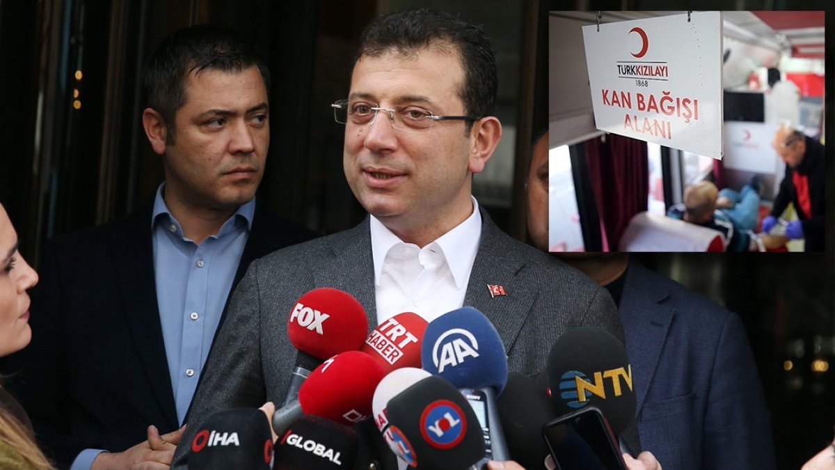 İmamoğlu'ndan kan stokları azalan Kızılay için kan çağrısı: 14 Mayıs’tan sonra liyakatli bir yönetime kavuşacak