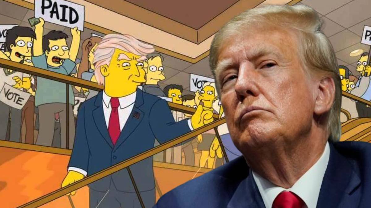 Simpsonlar yine hedefi 12'den vurdu! Donald Trump'ın o sahnesi gerçek oldu: Sosyal medya karıştı!