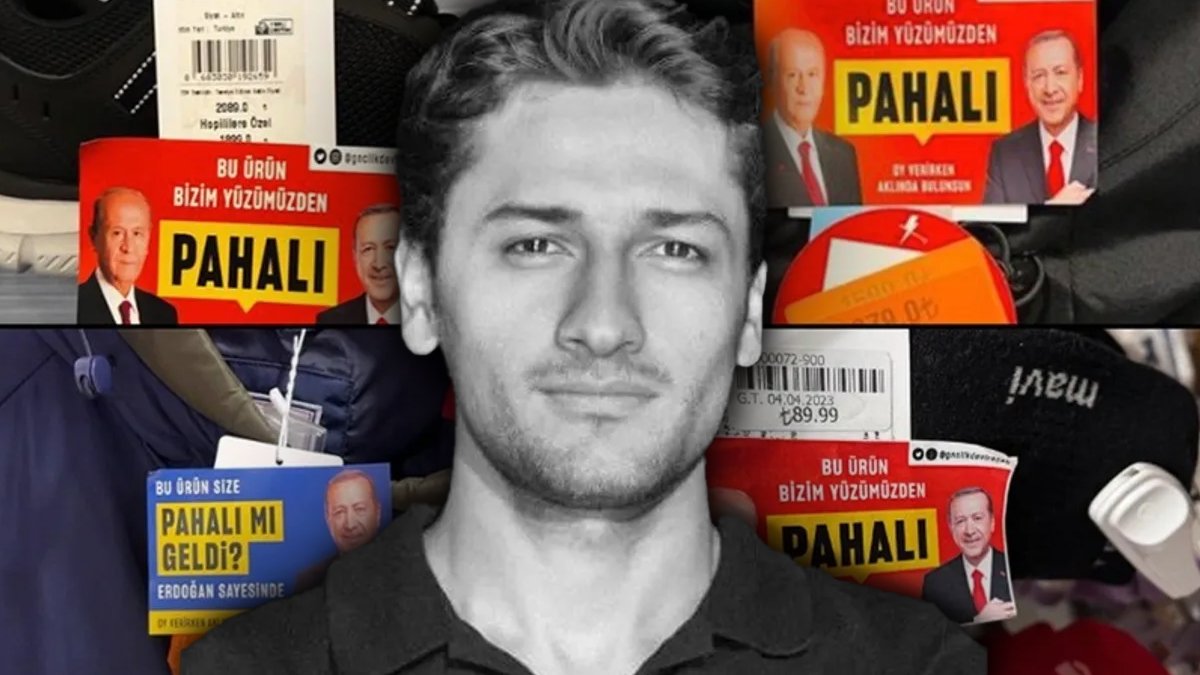 'Pahalı mı geldi' etiketlerini tasarlayan Mahir Akkoyun: Seçim öncesi gösterilen sopayı yükselen sesler kırdı