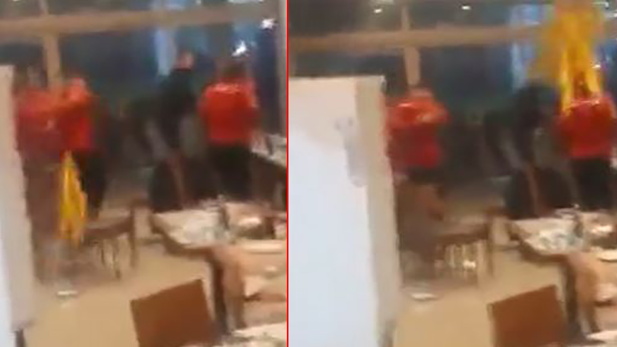 Balıkesir'de futbolculara tekme, tokat saldırı kamerada