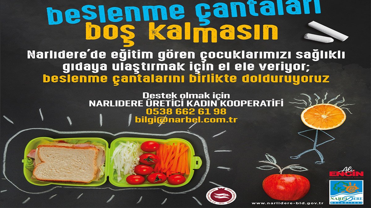 Narlıdere'de 'Beslenme Çantası Projesi'nin kapsamı genişliyor