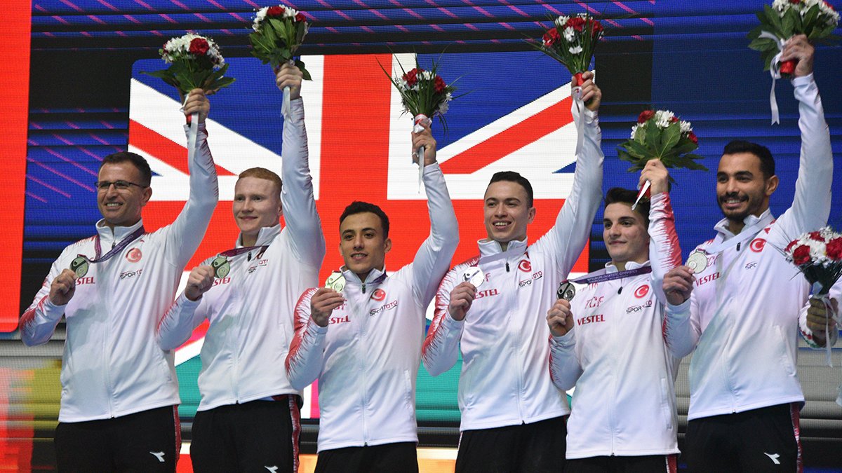 Artistik Cimnastik Erkek Milli Takımı Avrupa ikincisi